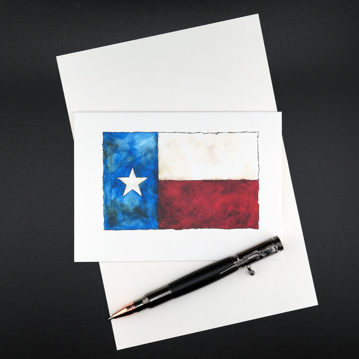 The Southern Sportsman's Rustic Texas Flag - Stationery Cards