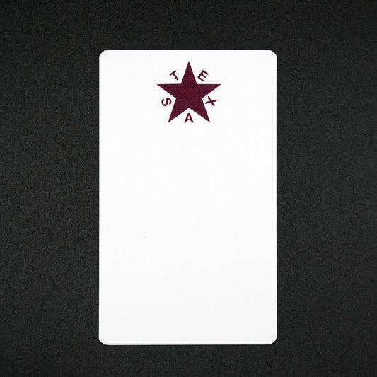 The Southern Sportsman's Maroon Zavala Flag Shirt Pocket Cards