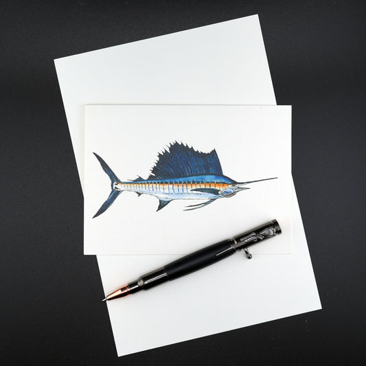 The Southern Sportsman's Sailfish - Stationery Cards