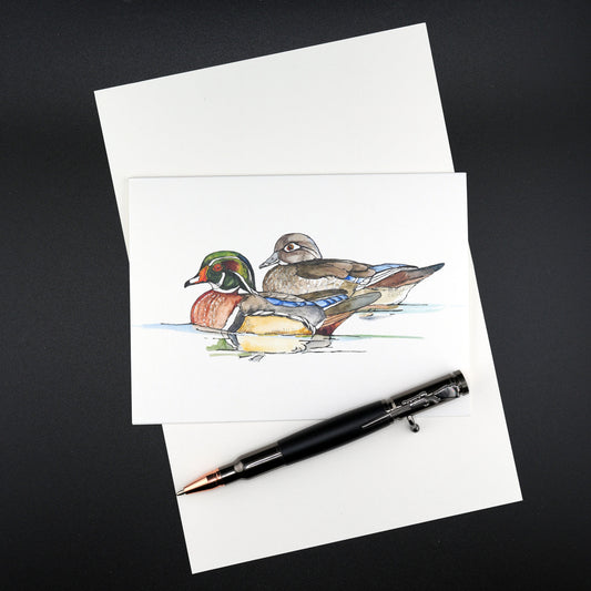 The Southern Sportsman's Swimming Mallards - Stationery Cards