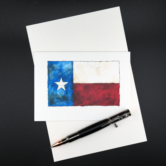The Southern Sportsman's Rustic Texas Flag - Stationery Cards