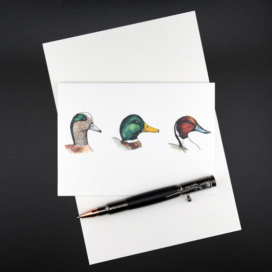 The Southern Sportsman's Three Duck Heads - Stationery Cards