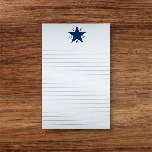 The Southern Sportsman's Blue Zavala Flag Note Pad